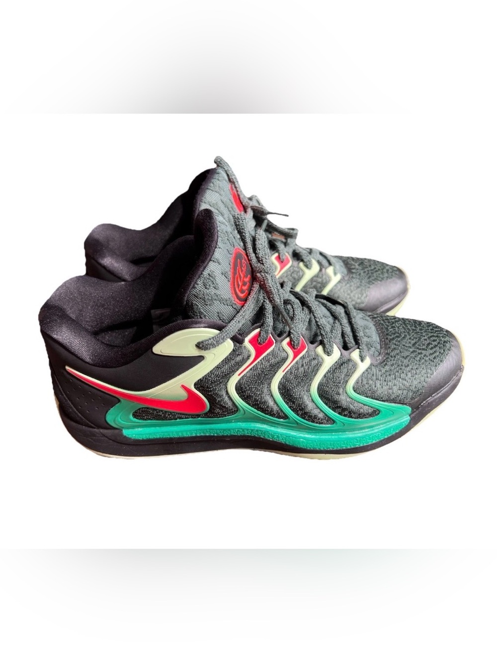 Nike KD 17 Easy Money Sniper Mens Size 14 Black Green Crimson FJ9487-002